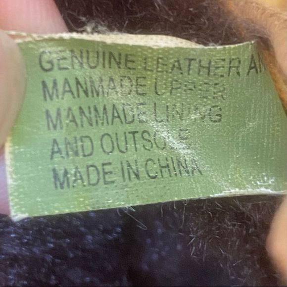 Timberland Tan Leather Faux Fur Trim Ankle Boots - Picture 8 of 8